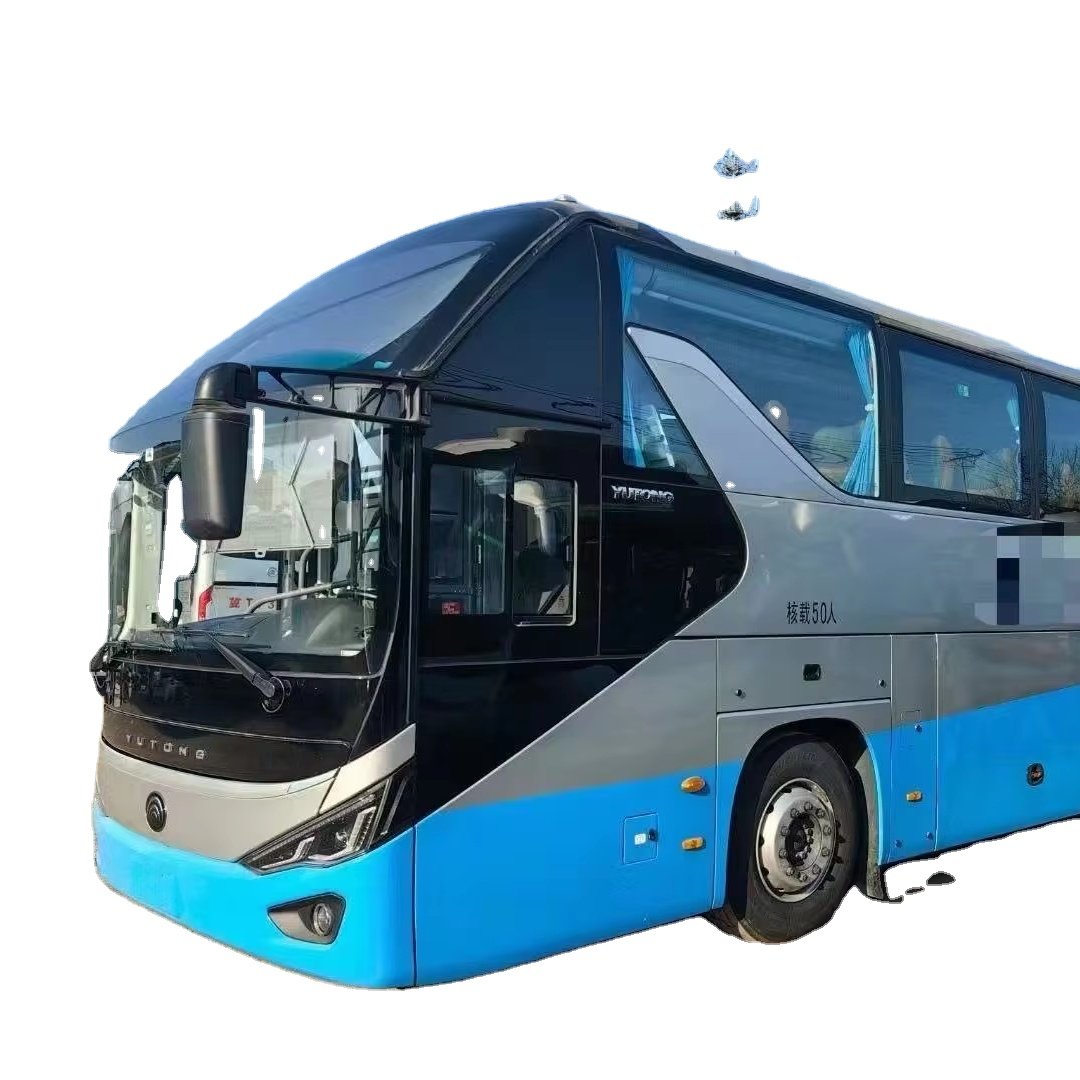 High Quality Used ZK6128 50-60 Passenger Coach Bus Diesel Manual Transmission Euro 6 Emission Standard RHD Complies Trade Import